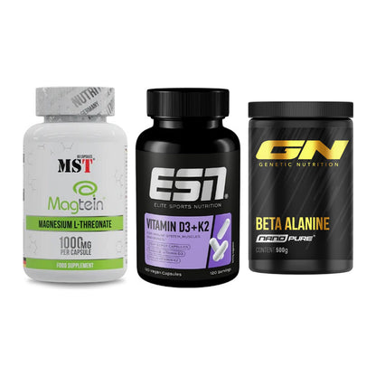 Ausdauer-Set: MST Magnesium + ESN Vitamin D3 + GN Nano Beta – alle enthaltenen Artikel