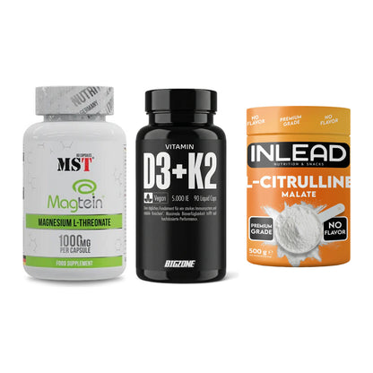 Ausdauer-Set: MST Magnesium + Big Zone Vitamin + INLEAD L-Citrull – alle enthaltenen Artikel