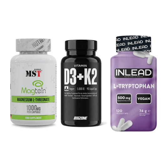 Ausdauer-Set: MST Magnesium + Big Zone Vitamin + INLEAD L-Tryptop – alle enthaltenen Artikel
