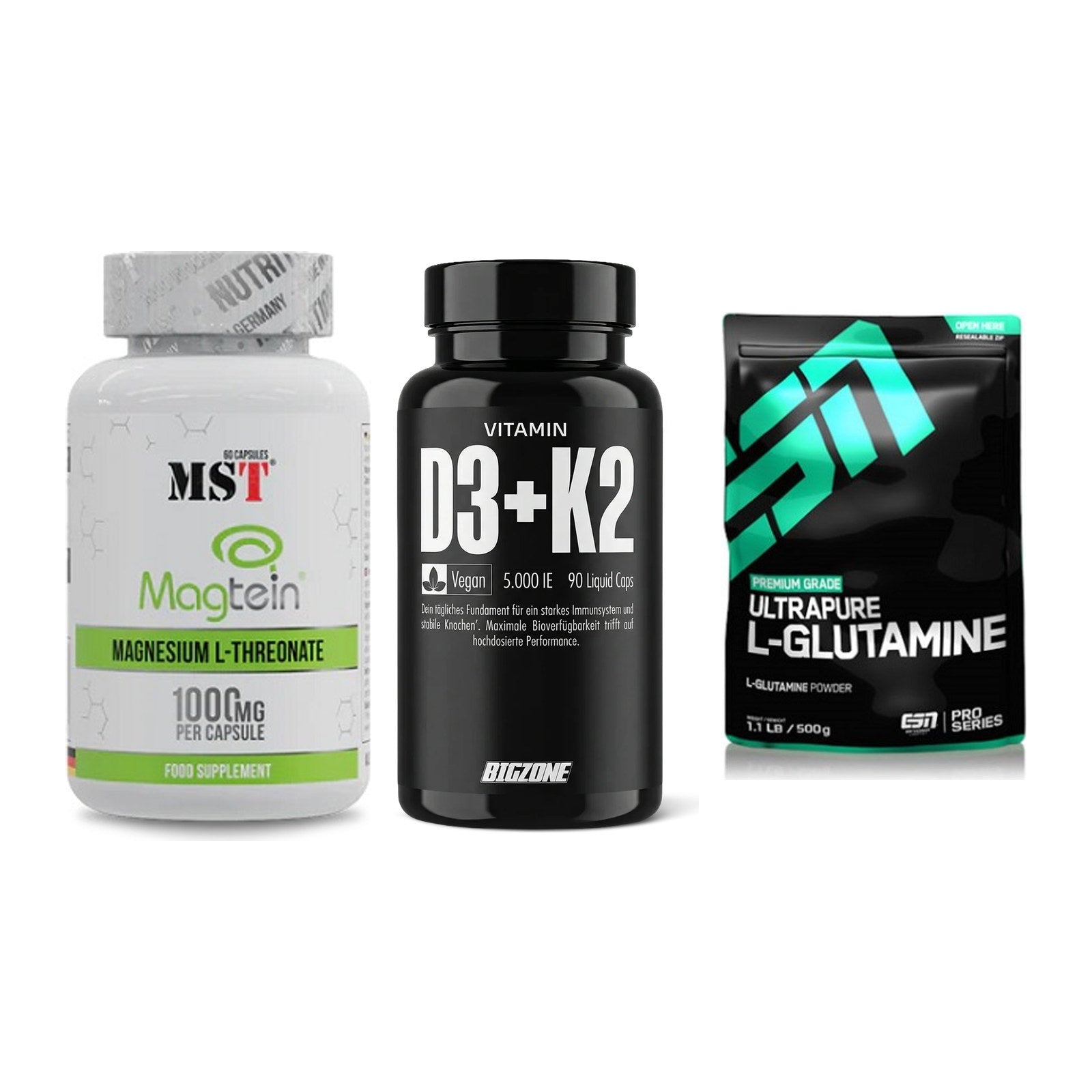 Ausdauer-Set: MST Magnesium + Big Zone Vitamin + ESN Ultrapure – alle enthaltenen Artikel
