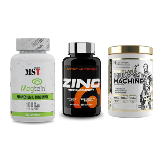 Ausdauer-Set: MST Magnesium + Scitec Zinc + Kevin Levrone – alle enthaltenen Artikel