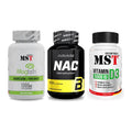 Ausdauer-Set: MST Magnesium + BioTech NAC + MST Vitamin D3 – alle enthaltenen Artikel