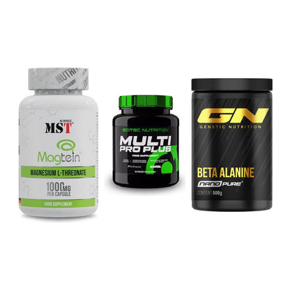 Ausdauer-Set: MST Magnesium + Scitec Multi Pro + GN Nano Beta – alle enthaltenen Artikel