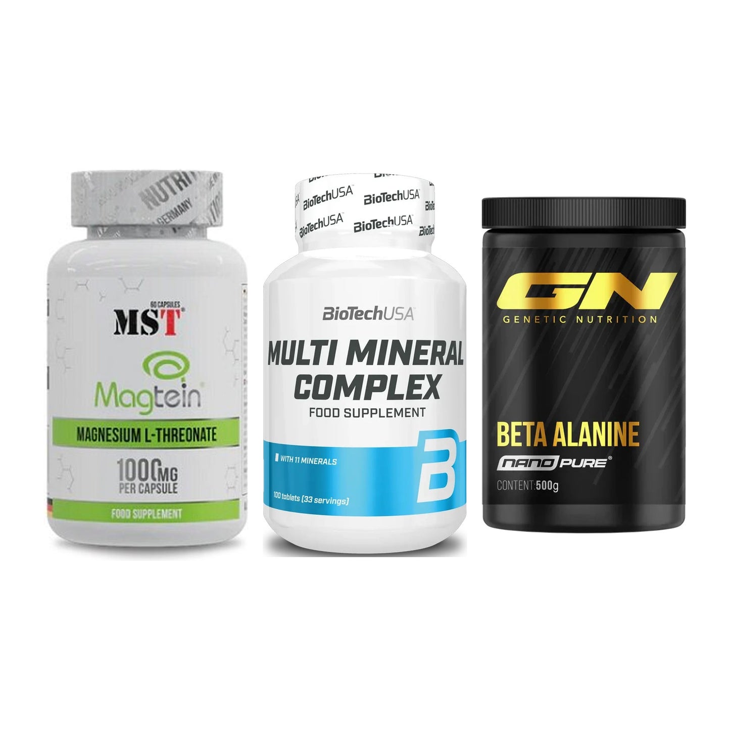 Ausdauer-Set: MST Magnesium + BioTech Multi + GN Nano Beta – alle enthaltenen Artikel