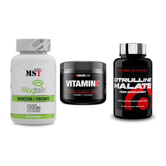 Ausdauer-Set: MST Magnesium + Sinob Vitamin C + Scitec Citrullin – alle enthaltenen Artikel