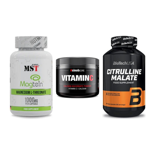 Ausdauer-Set: MST Magnesium + Sinob Vitamin C + BioTech Citrulli – alle enthaltenen Artikel