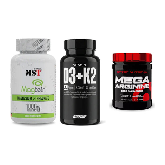 Ausdauer-Set: MST Magnesium + Big Zone Vitamin + Scitec Mega – alle enthaltenen Artikel