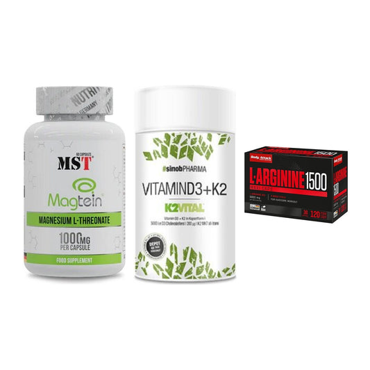 Ausdauer-Set: MST Magnesium + Sinob Vitamin D3 + Body Attack – alle enthaltenen Artikel
