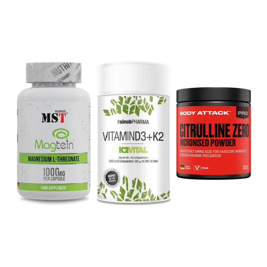 Ausdauer-Set: MST Magnesium + Sinob Vitamin D3 + Body Attack 100 – alle enthaltenen Artikel