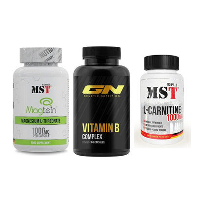 Ausdauer-Set: MST Magnesium + GN Vitamin + MST L-Carnitine – alle enthaltenen Artikel