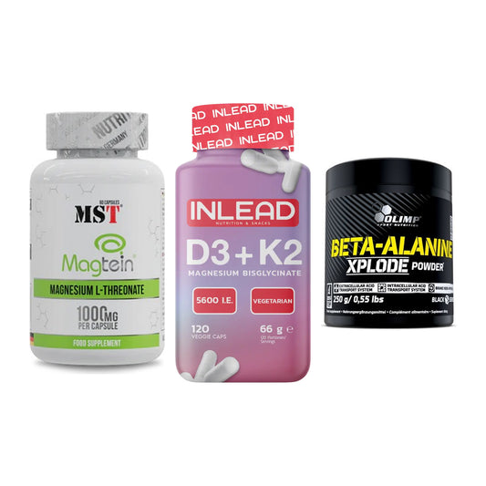 Ausdauer-Set: MST Magnesium + INLEAD Vitamin + Olimp Beta-Alani – alle enthaltenen Artikel
