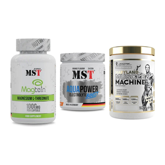 Ausdauer-Set: MST Magnesium + MST Aqua Power + Kevin Levrone – alle enthaltenen Artikel