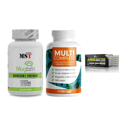 Ausdauer-Set: MST Magnesium + ProFuel MULTI + Olimp AAKG – alle enthaltenen Artikel