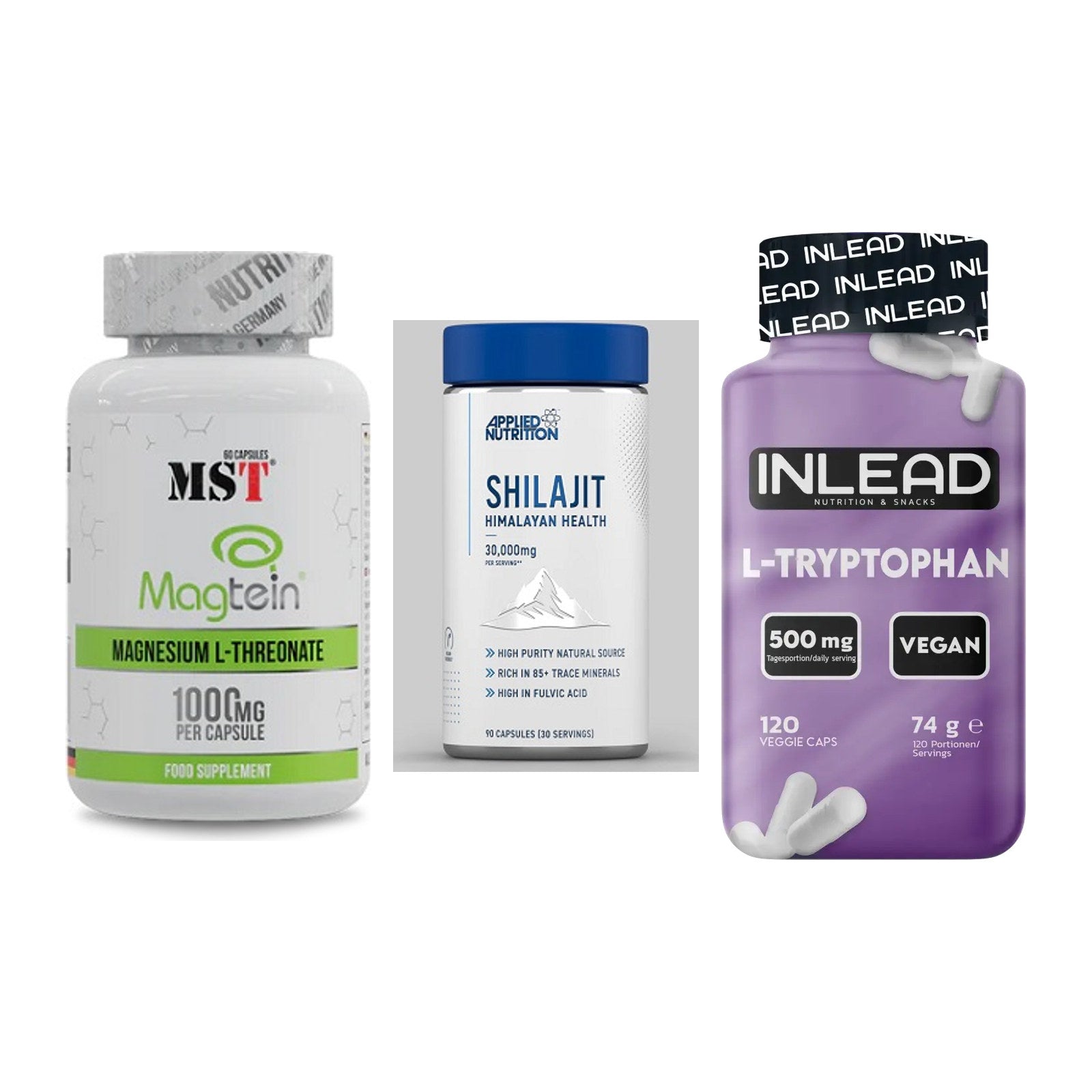 Ausdauer-Set: MST Magnesium + Applied Nutritio + INLEAD L-Tryptop – alle enthaltenen Artikel