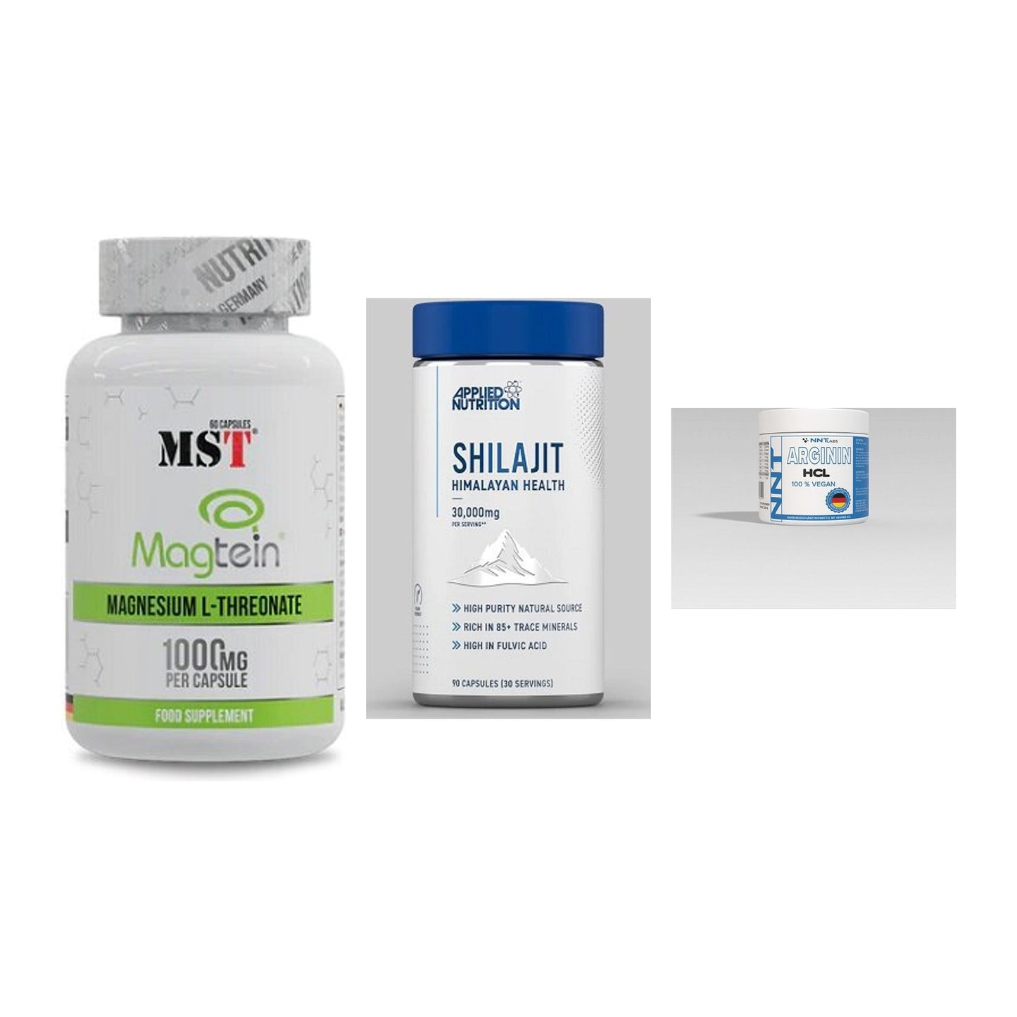 Ausdauer-Set: MST Magnesium + Applied Nutritio + NNT Arginin – alle enthaltenen Artikel