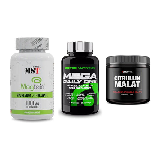 Ausdauer-Set: MST Magnesium + Scitec Mega + Sinob Core – alle enthaltenen Artikel