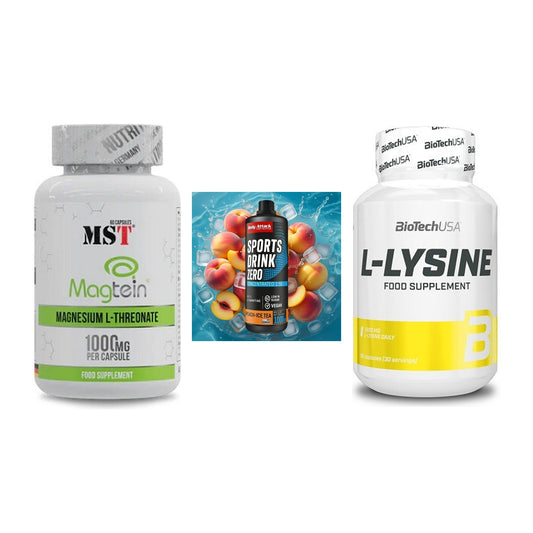 Ausdauer-Set: MST Magnesium + Body Attack + BioTech L-Lysine – alle enthaltenen Artikel