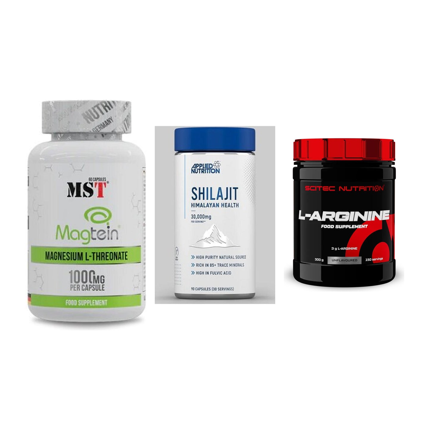 Ausdauer-Set: MST Magnesium + Applied Nutritio + Scitec Arginin – alle enthaltenen Artikel