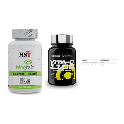 Ausdauer-Set: MST Magnesium + Scitec Vitamin C + INLEAD L-Carniti – alle enthaltenen Artikel