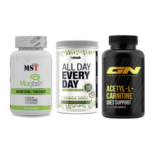 Ausdauer-Set: MST Magnesium + Sinob All Day + GN Acetyl – alle enthaltenen Artikel