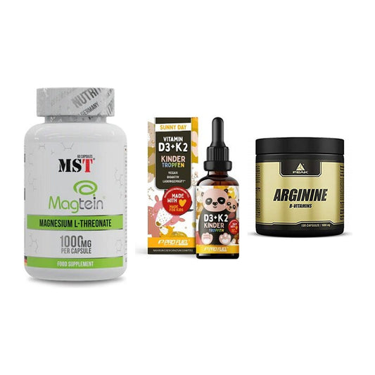Ausdauer-Set: MST Magnesium + ProFuel VITAMIN + Peak Arginin – alle enthaltenen Artikel