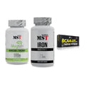 Ausdauer-Set: MST Magnesium + MST Iron Bisglyc + Olimp BCAA Mega – alle enthaltenen Artikel