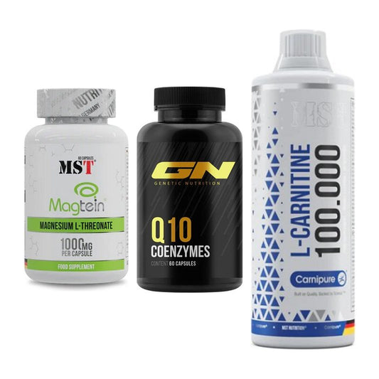 Ausdauer-Set: MST Magnesium + GN Q10 Health + MST L-Carnitine – alle enthaltenen Artikel