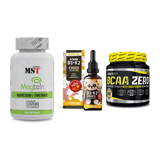 Ausdauer-Set: MST Magnesium + ProFuel VITAMIN + BioTech BCAA – alle enthaltenen Artikel