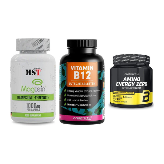 Ausdauer-Set: MST Magnesium + ProFuel Vitamin + BioTech Amino – alle enthaltenen Artikel