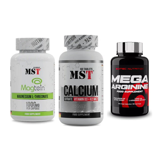 Ausdauer-Set: MST Magnesium + MST Calcium + Scitec Mega – alle enthaltenen Artikel