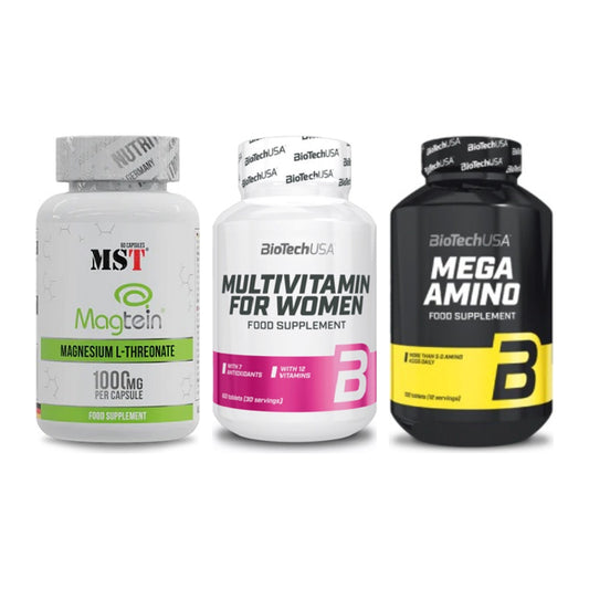 Ausdauer-Set: MST Magnesium + BioTech Multivit + BioTech Mega – alle enthaltenen Artikel