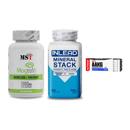 Ausdauer-Set: MST Magnesium + INLEAD Mineral + Nutrend AAKG – alle enthaltenen Artikel