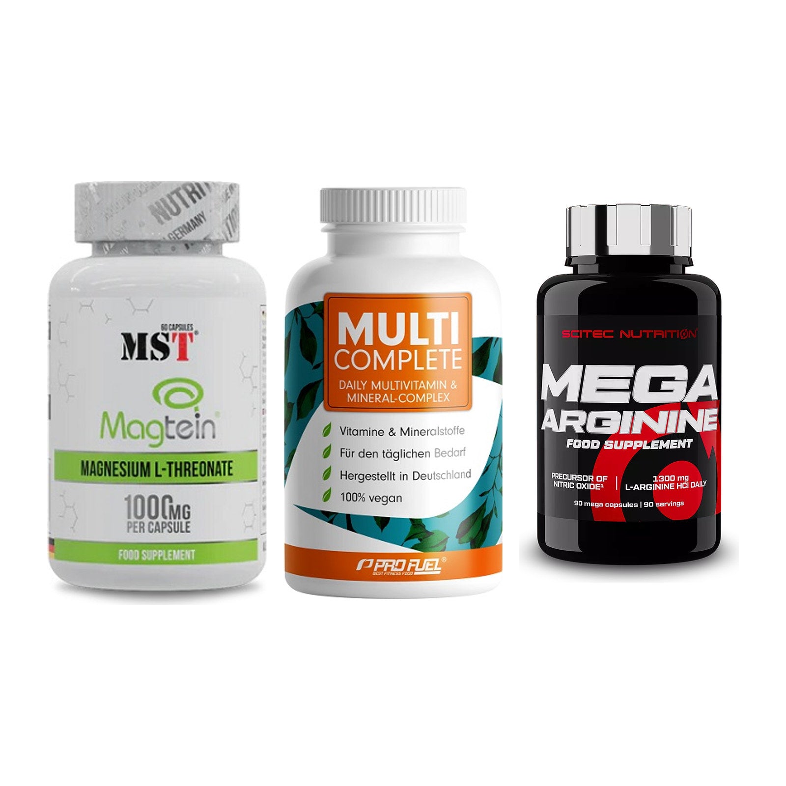 Ausdauer-Set: MST Magnesium + ProFuel MULTI + Scitec Mega – alle enthaltenen Artikel