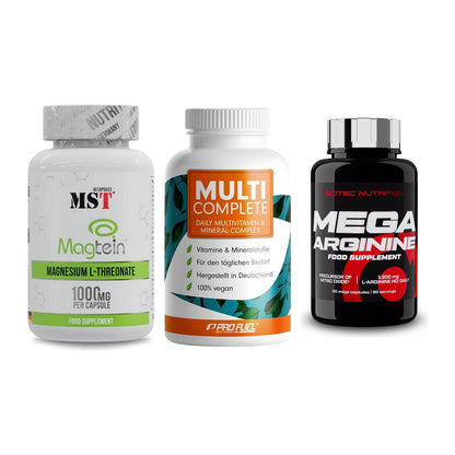 Ausdauer-Set: MST Magnesium + ProFuel MULTI + Scitec Mega – alle enthaltenen Artikel