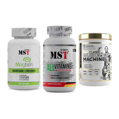 Ausdauer-Set: MST Magnesium + MST All Vitamins + Kevin Levrone – alle enthaltenen Artikel