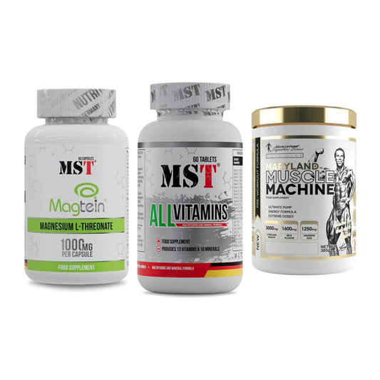 Ausdauer-Set: MST Magnesium + MST All Vitamins + Kevin Levrone – alle enthaltenen Artikel