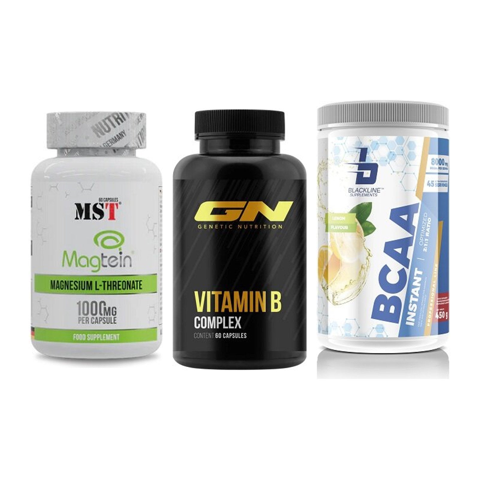 Ausdauer-Set: MST Magnesium + GN Vitamin + Blackline – alle enthaltenen Artikel