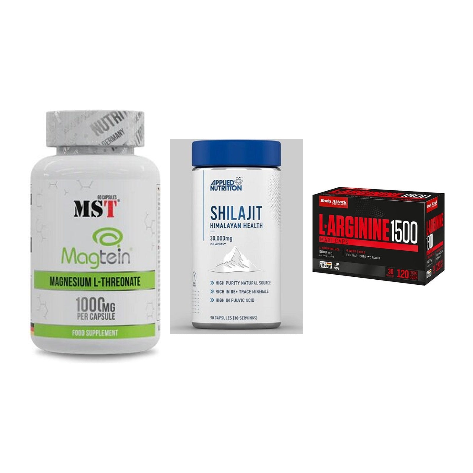 Ausdauer-Set: MST Magnesium + Applied Nutritio + Body Attack – alle enthaltenen Artikel