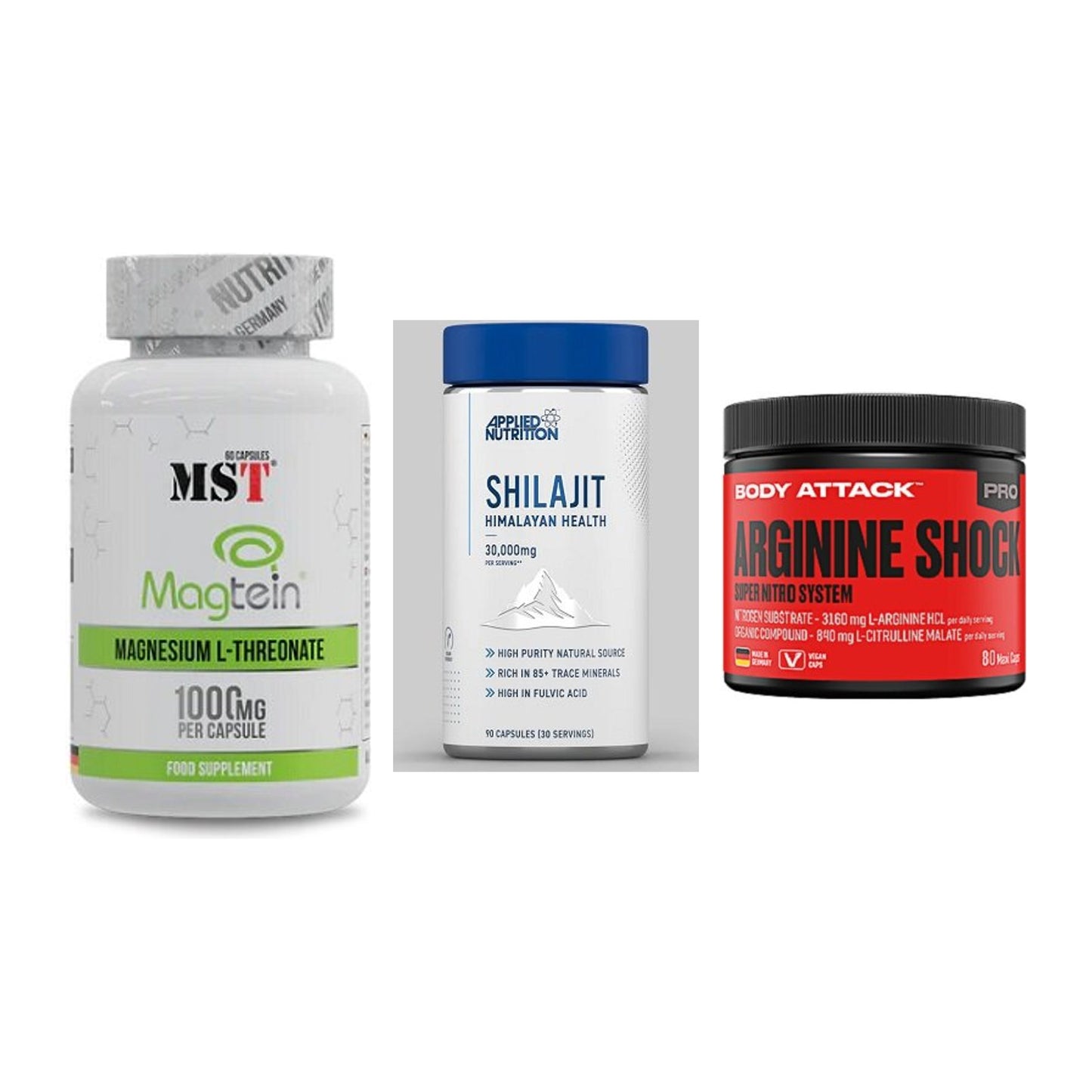 Ausdauer-Set: MST Magnesium + Applied Nutritio + Body Attack – alle enthaltenen Artikel