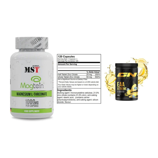 Ausdauer-Set: MST Magnesium + GN Zinc Citrate + GN EAA Xtreme – alle enthaltenen Artikel