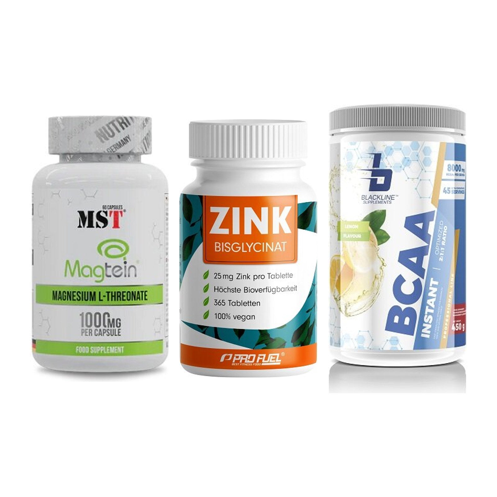 Ausdauer-Set: MST Magnesium + ProFuel Zink + Blackline – alle enthaltenen Artikel