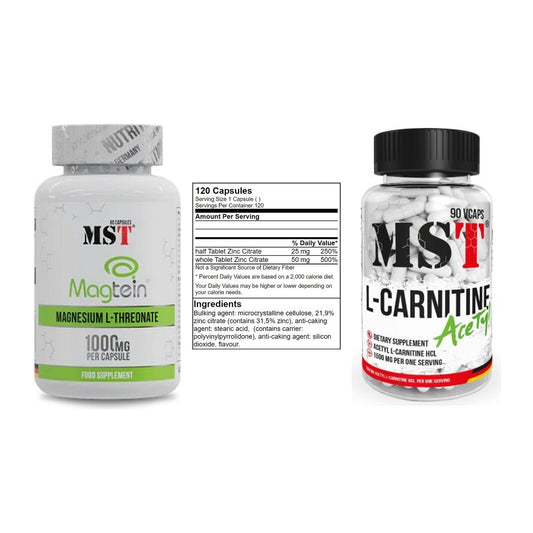 Ausdauer-Set: MST Magnesium + GN Zinc Citrate + MST L-Carnitine – alle enthaltenen Artikel