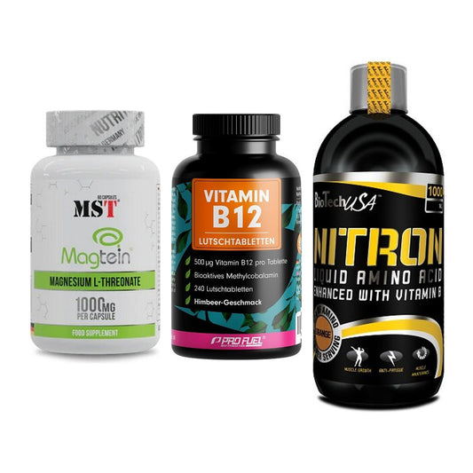 Ausdauer-Set: MST Magnesium + ProFuel Vitamin + BioTech Liquid – alle enthaltenen Artikel