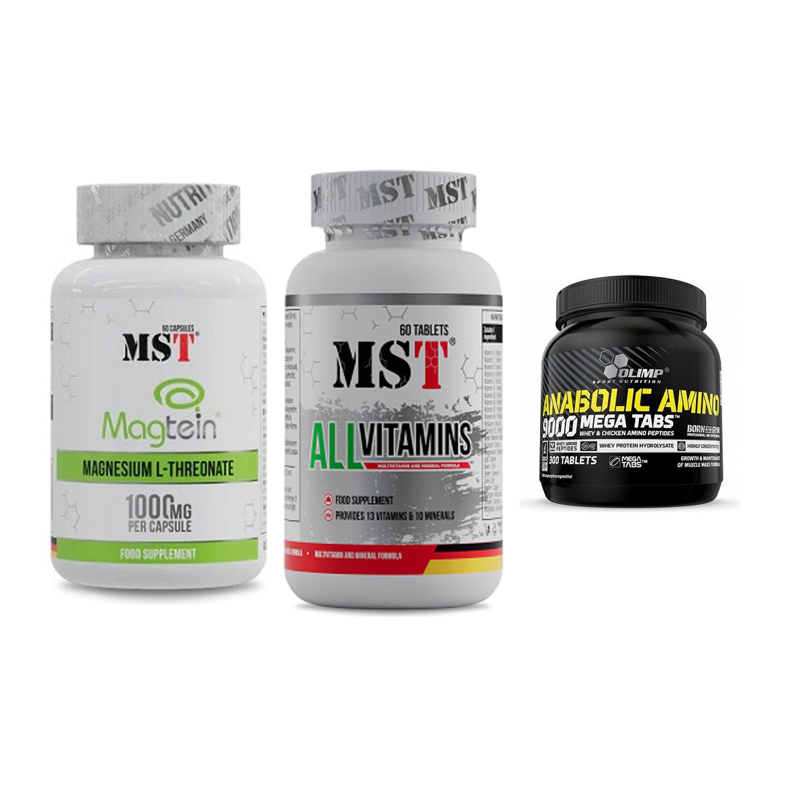 Ausdauer-Set: MST Magnesium + MST All Vitamins + Olimp Anabolic – alle enthaltenen Artikel