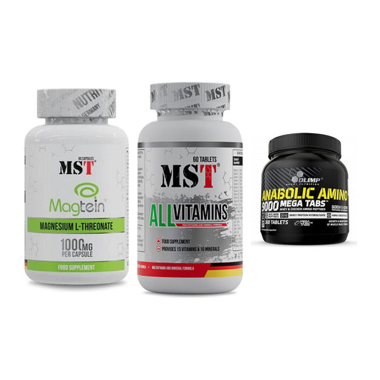 Ausdauer-Set: MST Magnesium + MST All Vitamins + Olimp Anabolic – alle enthaltenen Artikel
