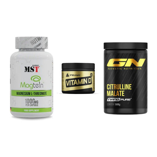 Ausdauer-Set: MST Magnesium + Peak Vitamin D + GN Citrulline – alle enthaltenen Artikel