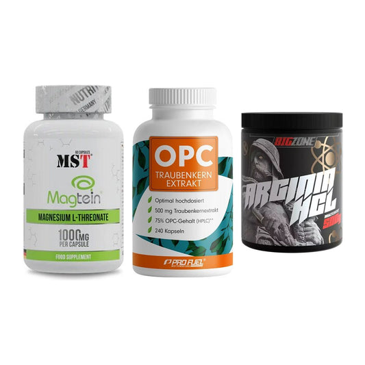 Ausdauer-Set: MST Magnesium + ProFuel OPC + Big Zone Arginin – alle enthaltenen Artikel