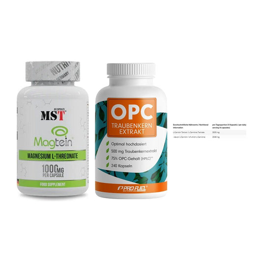 Ausdauer-Set: MST Magnesium + ProFuel OPC + INLEAD L-Carniti – alle enthaltenen Artikel