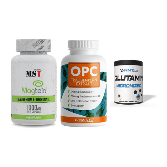 Ausdauer-Set: MST Magnesium + ProFuel OPC + NNT Glutamin – alle enthaltenen Artikel