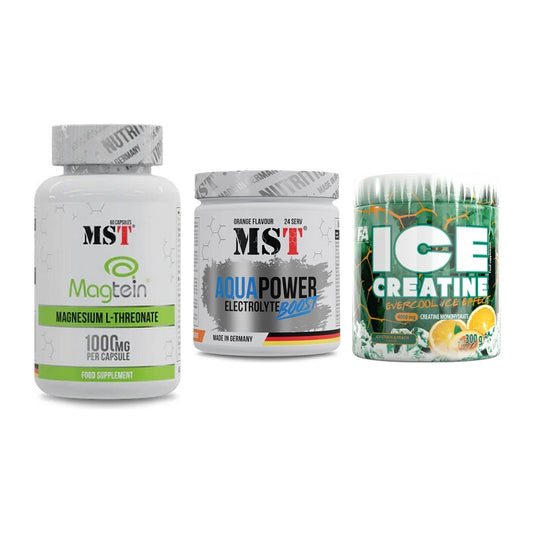 Ausdauer-Set: MST Magnesium + MST Aqua Power + FA Nutrition ICE – alle enthaltenen Artikel